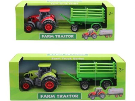 Traktor s přívěsem, 21 cm