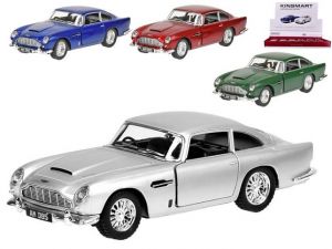 Kinsmart Aston Martin DB5 1:38 12,5cm kov na zpětný chod 4barvy