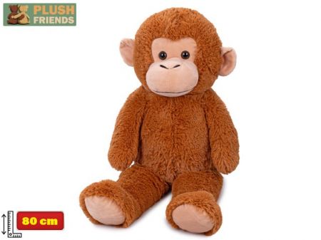 Plush Friends opice plyšová 80cm hnědá 0m+