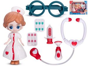 Panenka doktorka 16cm s doplňky 6ks v krabičce
