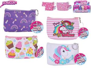 Glamour peněženka 13x9cm na zip 6druhů