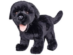 Labrador plyšový 23cm stojící černý 0m+
