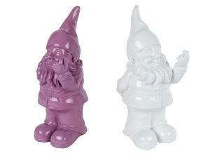 Pokladnička trpaslík porcelánový 8x7x20cm 2barvy