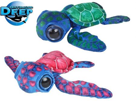Destination Deep želva plyšová 28cm 2barvy 0m+