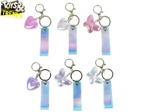 Toys&Trends přívěsek na klíče se srdíčkem/motýlkem 2druhy 3barvy
