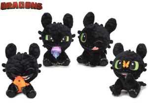 Jak vycvičit draky - drak Bezzubka plyšový 30cm 4druhy 0m+