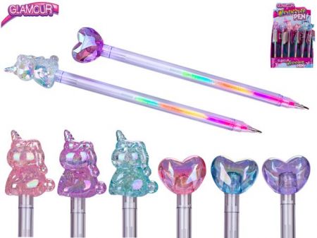 Glamour propiska vícebarevná 17,5cm 2druhy 3barvy