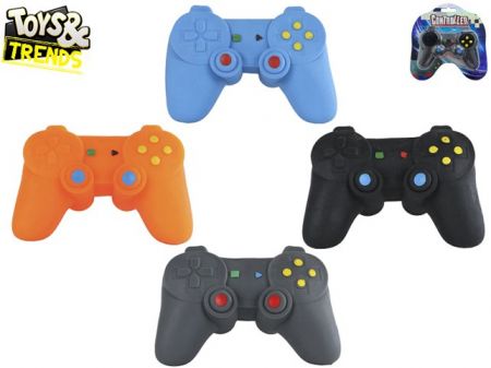 Toys&amp;Trends herní ovladač strečový 11x7,5cm 4barvy na kartě