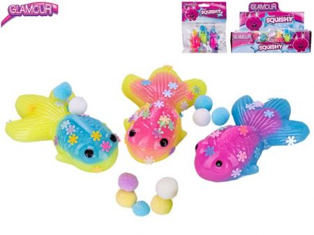 Glamour zvířátko strečové 6-7cm 3ks s flitry a doplňky v sáčku 2druhy