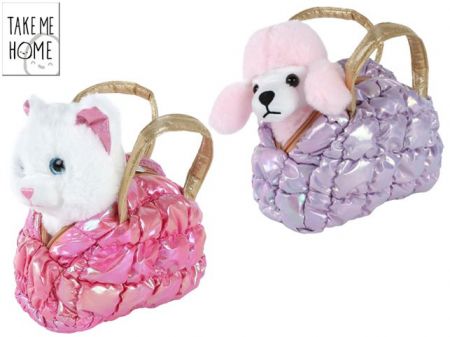 Take Me Home zvíře plyšové 20cm v kabelce 2druhy 0m+