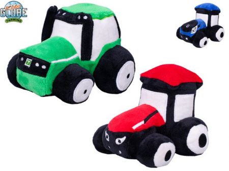 Kids Globe Farming traktor plyšový 13cm 3druhy 0m+