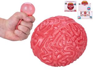 Míček strečový 6cm mozek v krabičce