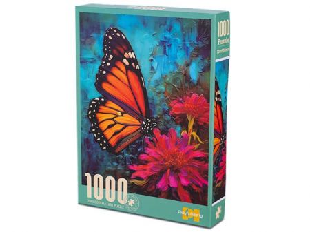 Puzzle motýl 70x50cm 1000dílků v krabičce