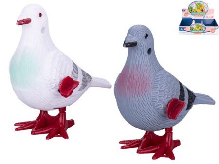 Holub 11cm po natažení skákající 2barvy
