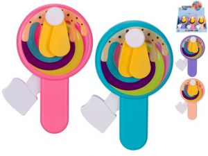 Lízátko 13,5cm s větrákem 4barvy