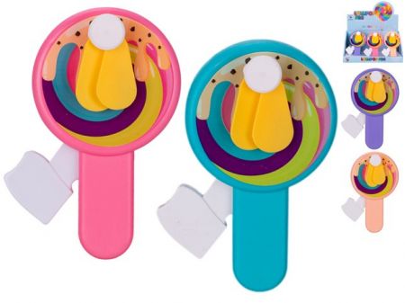 Lízátko 13,5cm s větrákem 4barvy