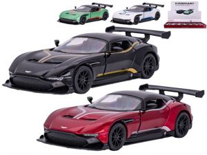 Kinsmart Aston Martin Vulcan Livery 13cm kov na zpětný chod 4barvy