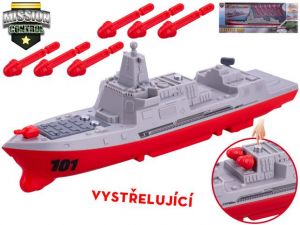 Mission Control torpédoborec 24cm na setrvačník střílející projektily v krabičce