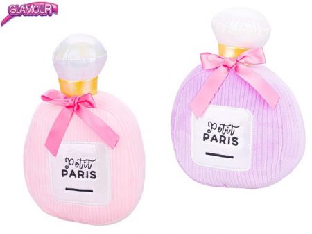 Glamour lahvička na parfém plyšová 24cm 2barvy 0m+