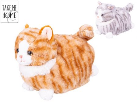 Take Me Home kočka plyšová 25cm ležící 2barvy 0m+