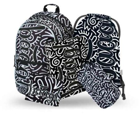 BAAGL 5 SET Core Element: batoh, penál, sáček, desky, peněženka