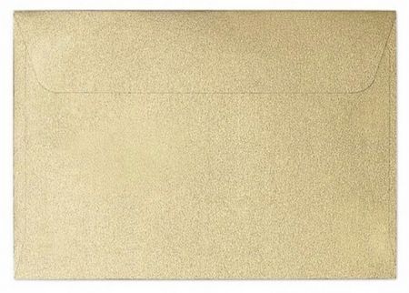 Ozdobná obálka B7 Pearl Zlatá 120g 10 Ks