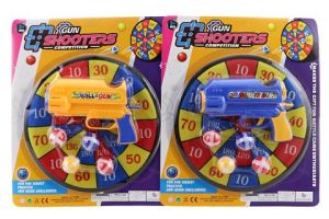 Terč s míčky + pistolka