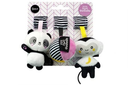 GAGAGU Závěsná plyšová hračka Opice Panda Míč