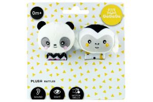 GAGAGU Plyšové chrastítko na ruku Opice Panda