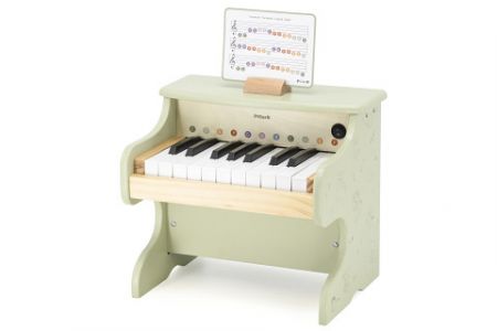 Dřevěné piano na baterie
