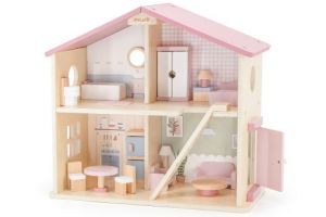 Dřevěný domeček pro panenky