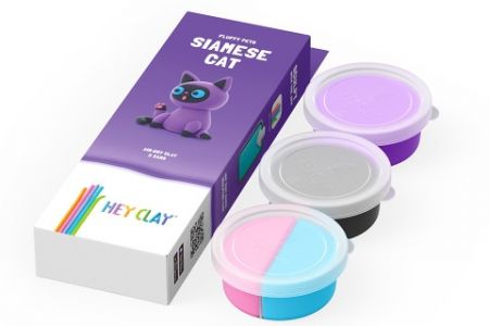 HEY CLAY kreativní sada - Siamská kočka