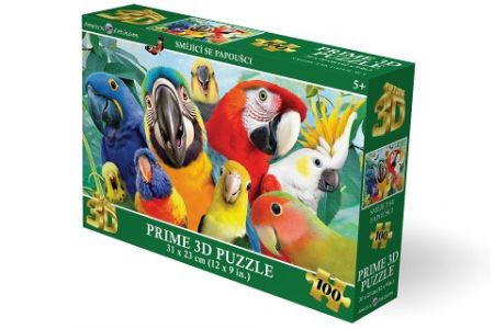 Puzzle 3D - Smějící se papoučci