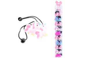 Gumičky do vlasů jednorožec 2ks 10/bal