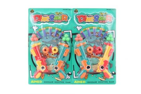 Pistole dino na míčky a šipky