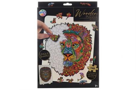 Dřevěné puzzle lev
