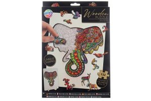 Dřevěné puzzle slon