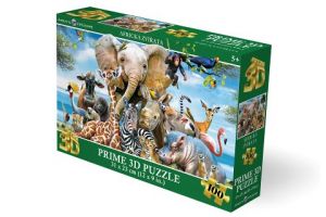 Puzzle 3D - Africká zvířata
