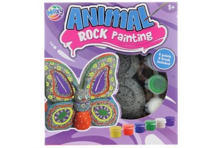 Malování kamene motýl