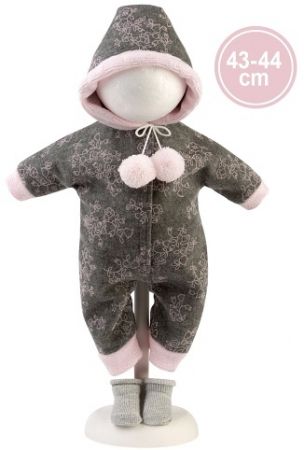 Llorens M844-04 obleček pro panenku miminko NEW BORN velikosti 43–44 cm