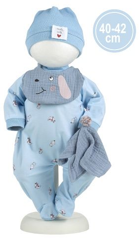 Llorens M741-20 obleček pro panenku miminko NEW BORN velikosti 40–42 cm s doplňky