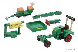 BRIXIES Plus 222.705 Fendt GT Classic Club Collection - historický traktor s příslušenství