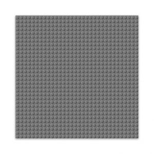 BRIXIES Plus 225.011 Základní podložka na stavění - tmavě šedá 25,5 x 25,5 cm