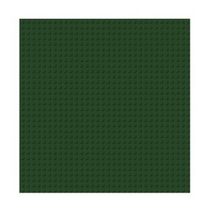 BRIXIES Plus 225.023 Základní podložka na stavění - tmavě zelená 25,5 x 25,5 cm