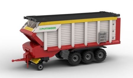 BRIXIES Plus 222.802 Pöttinger Jumbo - víceúčelový samosběrací vůz, 585 k