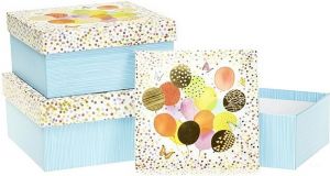 Dárkové krabice  s motivem balonky a motýlci velká