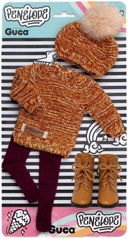 Guca P859 obleček pro panenku PENELOPE velikosti 34 cm s botičkami