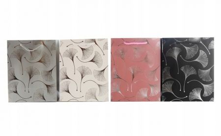 Dárková taška M 18x23x8cm -Elegantní listy