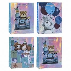 Dárková taška M 26x32x10cm- medvídkova oslava