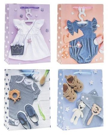 Dárková taška M 26x32x10cm-Miminko v bavlnce